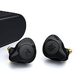 Бездротові Bluetooth-навушники KZ S2 із сенсорним керуванням (Чорний), фото 3