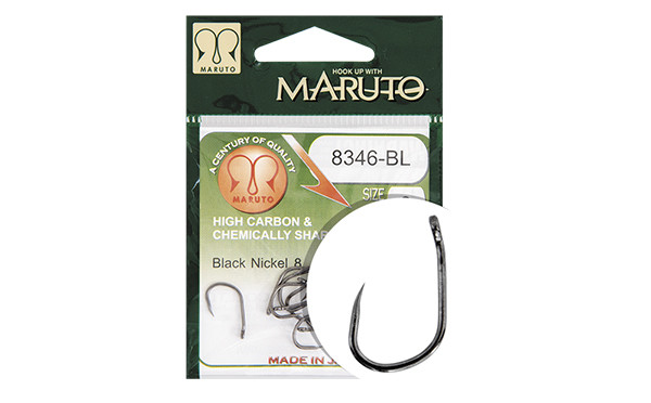 Гачок Maruto 8346BL TDE10° No12 BN 10 шт. без борідки