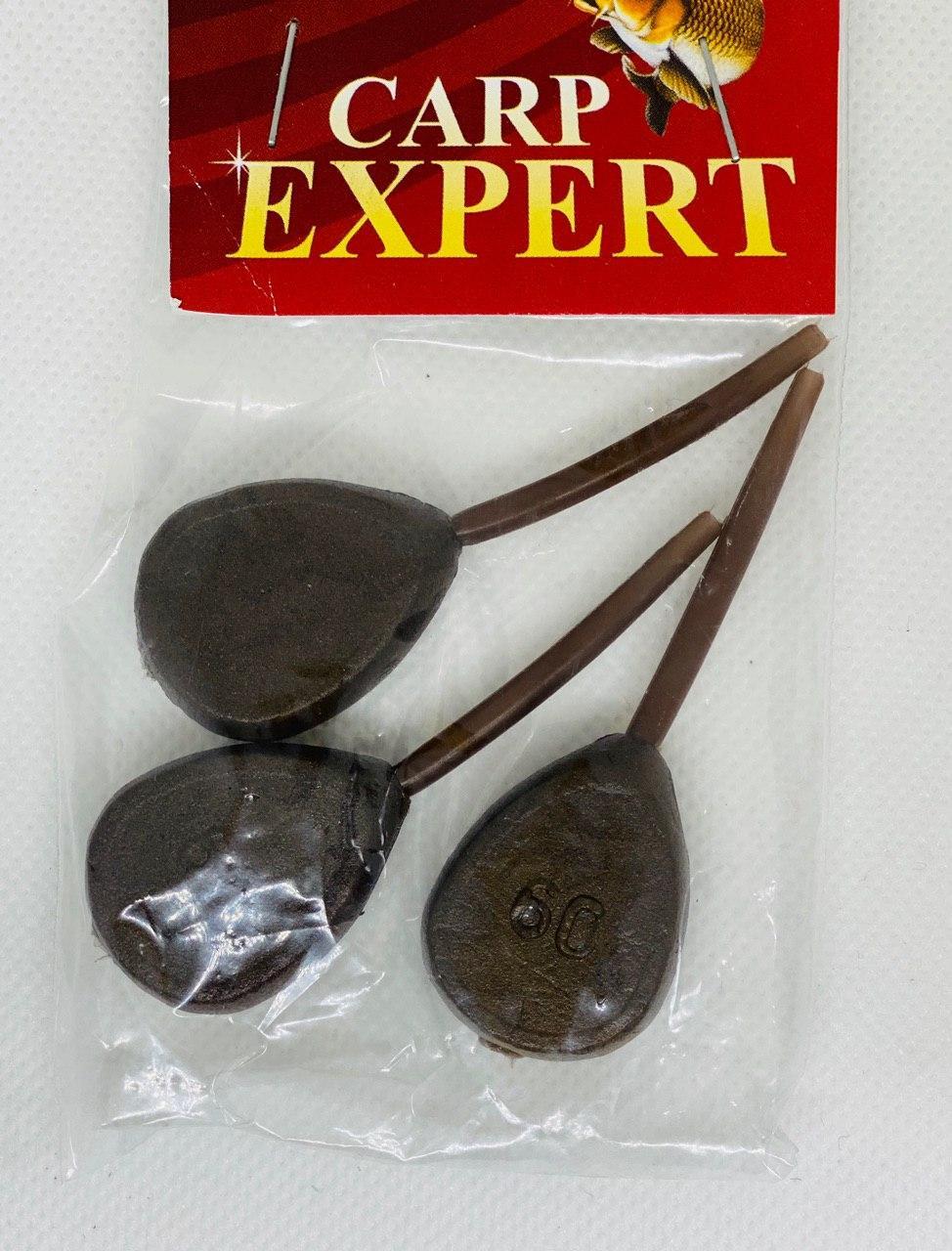 Грузило Carp Expert Плоский In-line 60 г (3шт.)