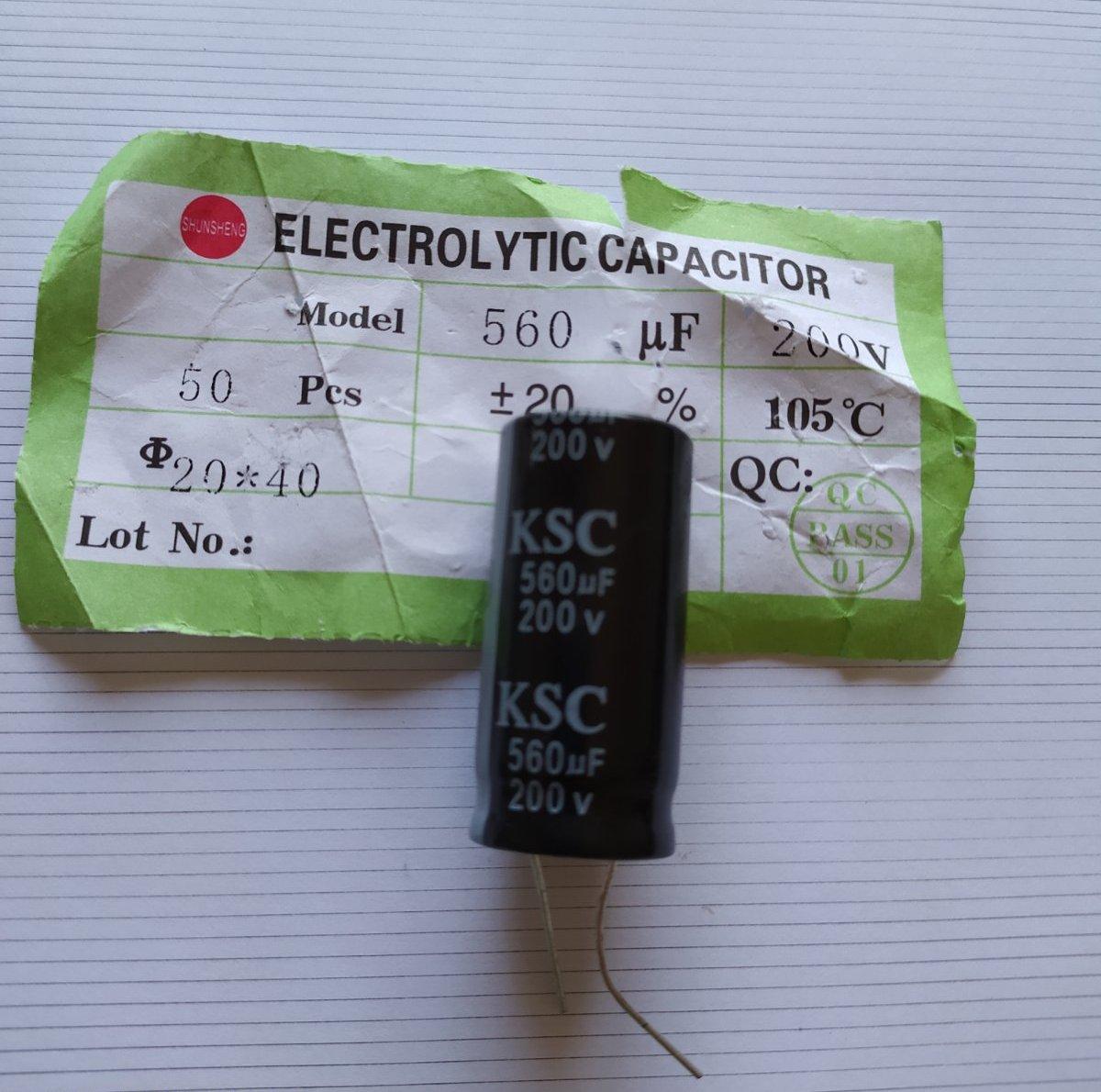 Конденсатор KSC 560uF 200V 560мкФ 200В 105C