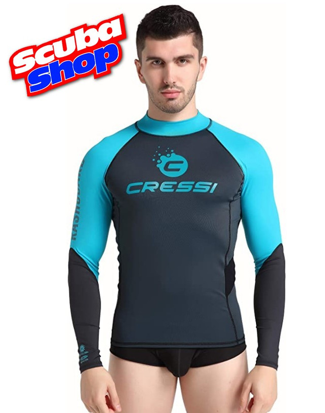 Cressi Unisex Hydro Чоловіча захисний одяг Rash Guard L. Рукава з довгими рукавами, захисний трикотаж, зі спеціальної еластичної тканини, захист від ультрафіолетових променів (UPF) 50+