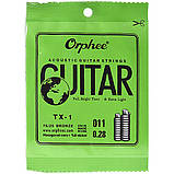 Струна Orphee TX-1-11 Plain Steel .011 acoustic or electric 10-pack, фото 3