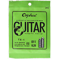 Струна Orphee TX-1-11 Plain Steel .011 acoustic or electric