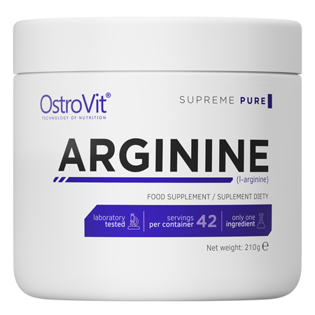 Амінокислота L-аргінін OstroVit Arginine 210 г Польща, фото 1
