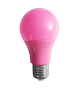 Светодиодная лампочка 7Вт А60 Е27 розовая