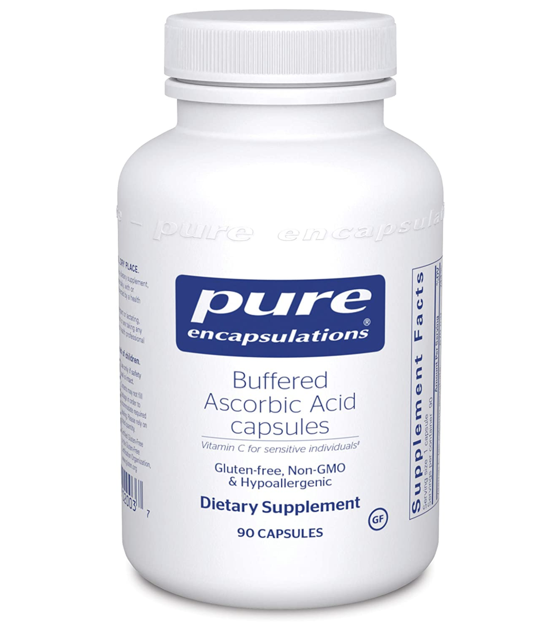 Pure Encapsulations Buffered Ascorbic Acid / Буферизований вітамін С 90 капсул