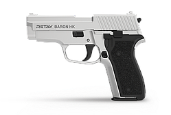 Пістолет стартовий Retay Baron HK, 9 мм. Колір — Chrome