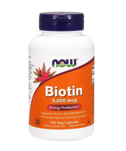 Biotin Now Foods 5000 мкг 120 капсул
