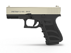 Пістолет стартовий Retay G 19C, 9 мм. Колір — Satin