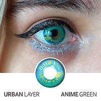 Контактные цветные линзы Urban Layer Anime Green