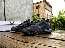 Чоловічі кросівки Nike Air Max 270 React Black чорні, фото 4