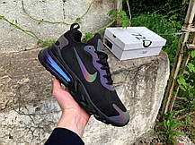 Чоловічі кросівки Nike Air Max 270 React Black чорні, фото 5