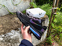 Чоловічі кросівки Nike Air Max 270 React Black чорні, фото 6