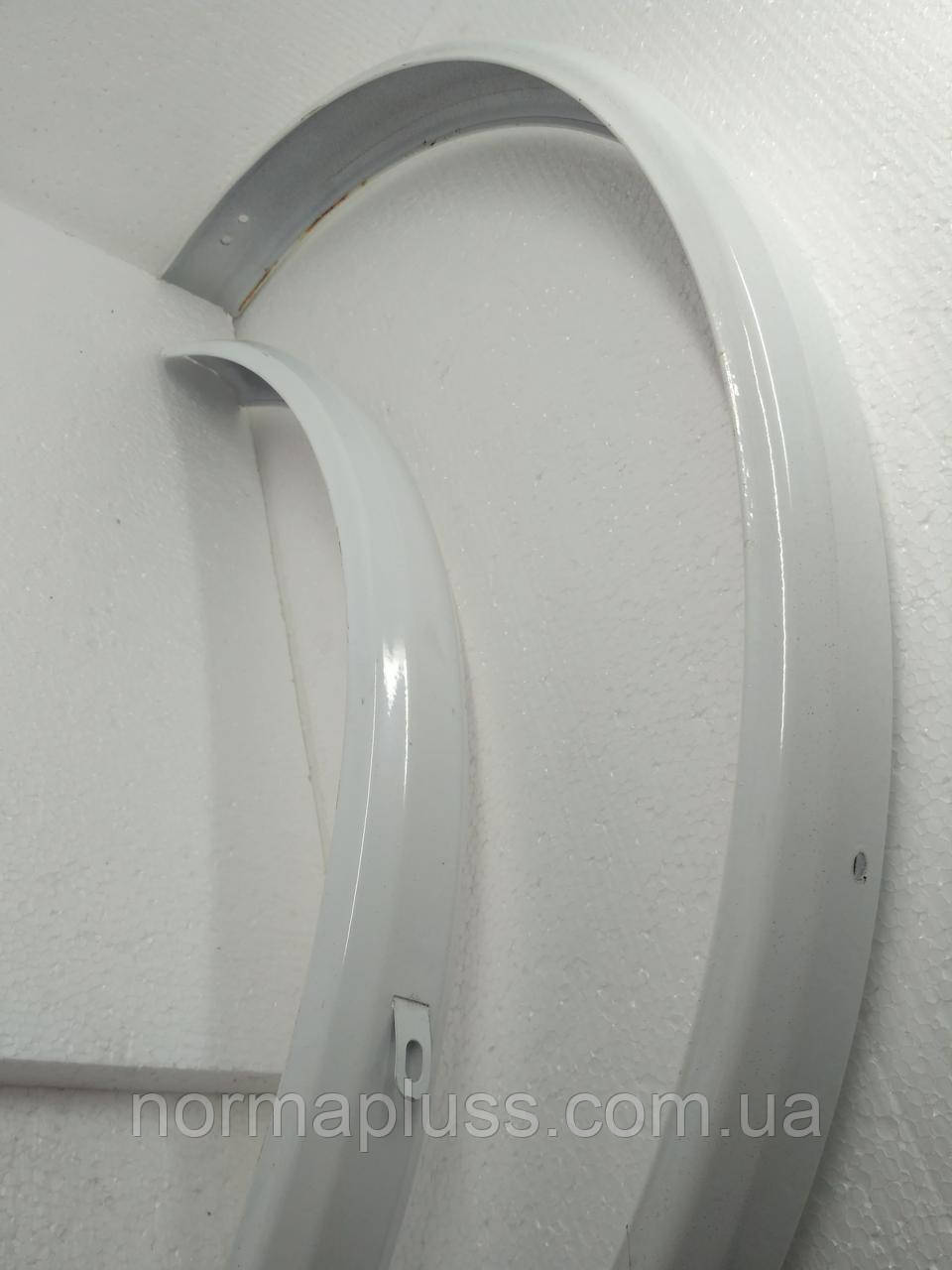 Крила велосипедні 26" метал білі, фото 1