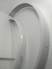 Крила велосипедні 26" метал білі