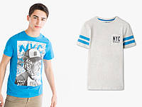 Набор стильных детских и подростковых футболок на мальчика C&A Германия Размер 122-128, 134-140 134-140