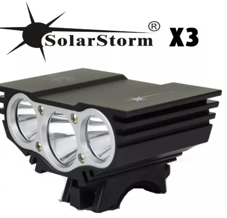 Фара сова 3 х SOLARSTORM CREE XM-L2 USB 2400люмен велофара УСБ 3 діода, фото 1