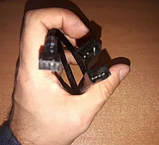 Перехідник раздвоитель 1 на 2 кулера 26см 4 pin, fan cooler hub кабель, фото 4