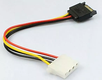 Переходник питания SATA 15pin -> MOLEX IDE 4pin кабель удлинитель