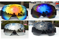 Лыжная маска горнолыжные очки защита от UV лижна окуляры мото вело