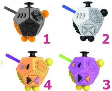 Новинка! Фиджет-куб 4 КОЛЬОРИ 7х6х7см! - Fidget Cube - Версія 2.0 - куб, фото 1