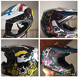 Мото Шолом Шолом S M L XL Мотокрос Квадроцикл + 3 Подарунки, фото 8