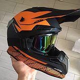 Мото Шолом Шолом S M L XL Мотокрос Квадроцикл + 3 Подарунки, фото 9