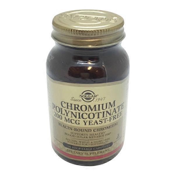 Solgar Chromium Polynicotinate 200 mcg 