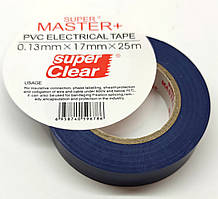 Ізоляційна стрічка синя "Master Super +" 0,15 mm х 17mm х 25 m