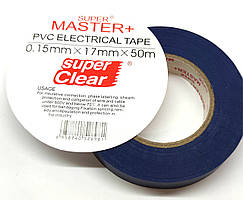 Ізоляційна стрічка синя "Master Super +" 0,15 mm х 17mm х 50m
