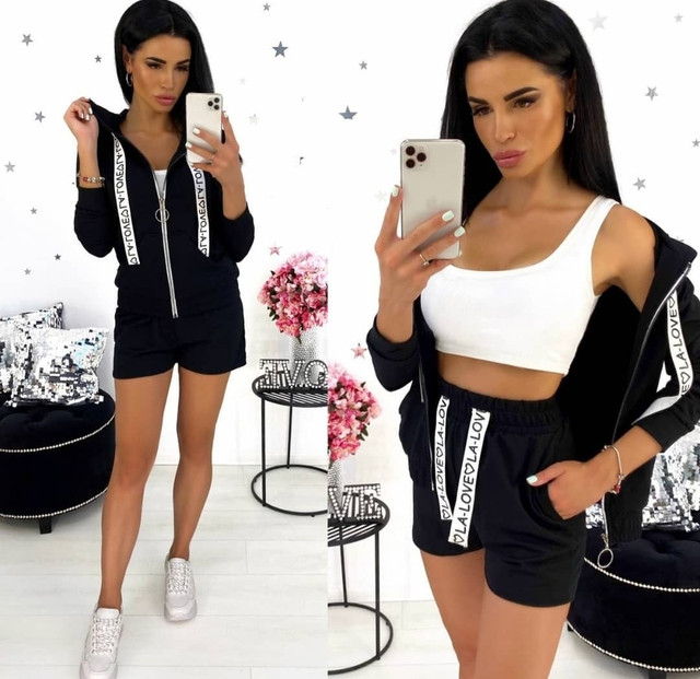 Жіночий літній повсякденний костюм трійка на літо