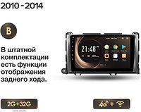 Junsun 4G Android магнитола для Toyota Sienna 3 XL30 2010 - 2014 2ГБ ОЗУ + 32 + 4G тип В