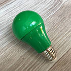 Світлодіодна лампочка 7 Вт А60 Е27 зелена, фото 4
