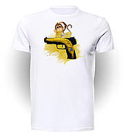 Футболка Gee! Біла з малюнком Контр Страйк Counter Strike Gun banan CS.01.032