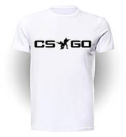 Футболка Gee! Біла з малюнком Контр Страйк Counter Strike Logo CS.01.011