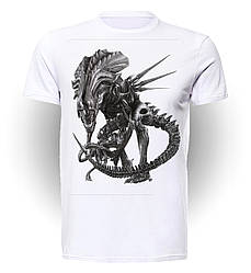Футболка Gee! Біла з малюнком Чужий Alien Alien AL.01.007