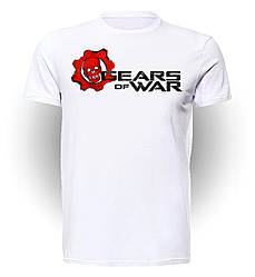 Футболка Gee! Белая с рисунком Шестерёнки Войны Gears of War Gears Of War Logo GW.01.006
