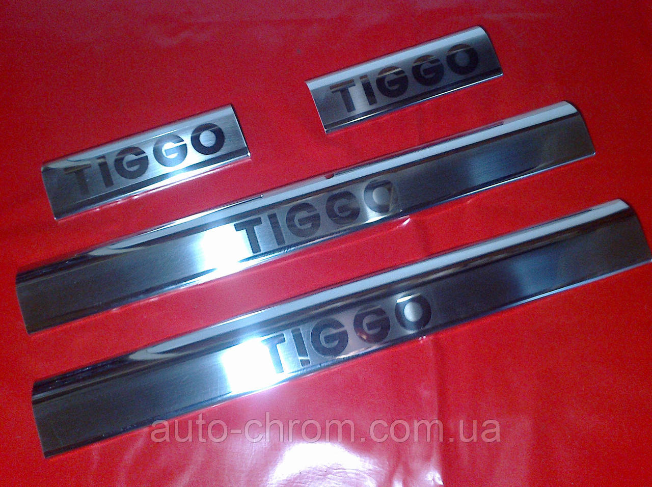 Накладки на пороги внутрішні CHERY TIGGO, фото 1