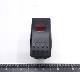 Клавіша іномарки 5 конт. 12/24В з підсвічуванням SFA50713-6-5P-A6B