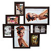 Дерев'яна мультирамка на 7 фото "Руноко Хвиля - Венге" (фоторамка колаж 62 х 62 см), фото 2
