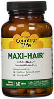 Maxi-Hair ® Maximized 60 таблеток. Витамины для волос, кожи и ногтей. Country Life, сделано в США.