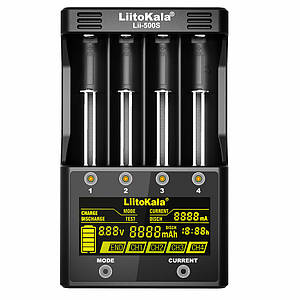 Універсальний зарядний пристрій Liitokala Lii-500s 4 канали Ni-Mh/Li-ion 220V/12V Powerbank Test LCD