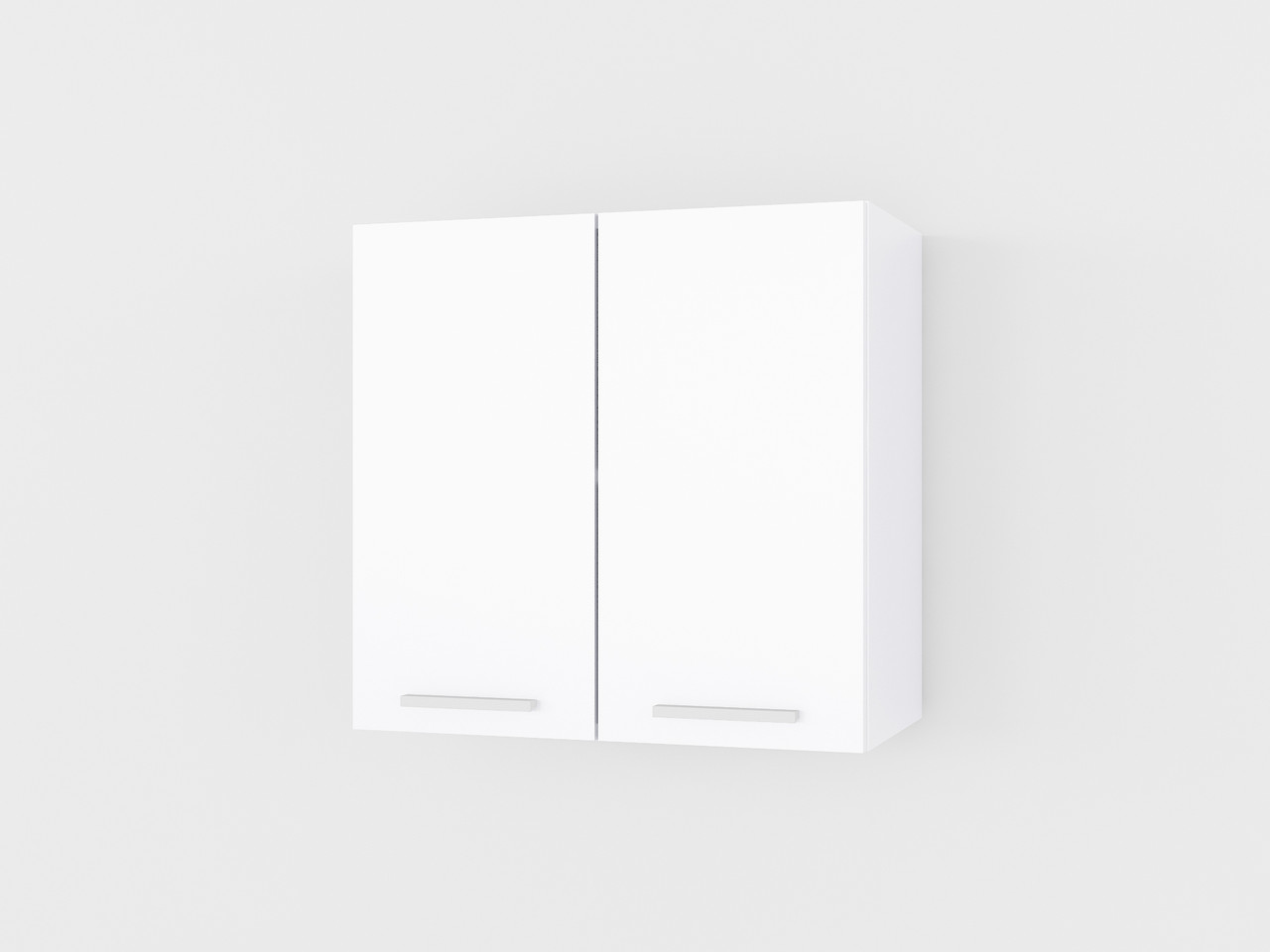 Навісна шафа закрита для кухні з ДСП Тумба настінна з 2 полками 60 см шириною Кухонний модуль верх, фото 1