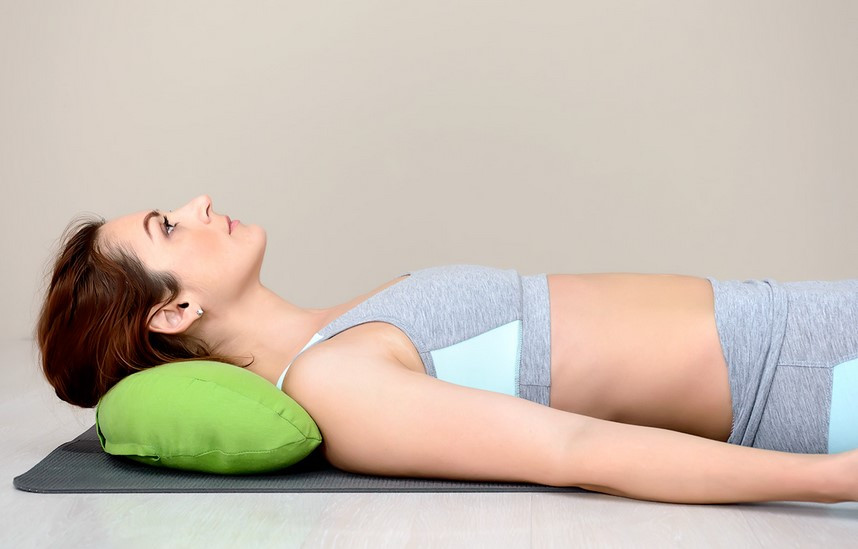 Подушка для йоги и медитации с гречневой шелухой 46х25х10 ORGANIC Ideia салатовый - фото 7 - id-p1219867413