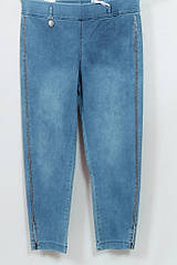 Літні джинси на гумці з лампасами зі страз Renna Туреччина рр 48-60