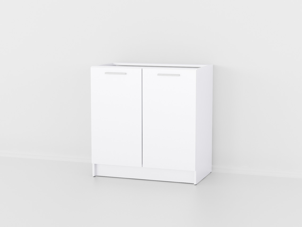 Тумба під мийку на кухню з Ламінованого ДСП Двохдверні кухонні тумби без стільниці 80 см, фото 1