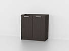 Тумба під мийку на кухню з Ламінованого ДСП Двохдверні кухонні тумби без стільниці 80 см, фото 5