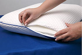Подушка ортопедична для сну HighFoam Noble Bliss M для спини та шиї латексна ергономічна
