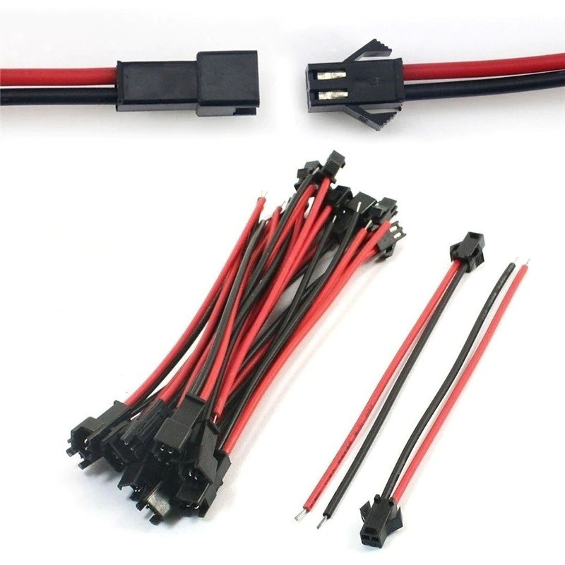 JST SM SM-2P SM-2R SM2.54 SM 2 пін тато-мама конектор швидкий роз'єм для підключення світлодіодних стрічок блоків живлення