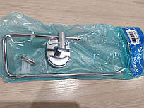 Тримач для туалетного паперу без кришки Potato P2903-3 настінний хром метал